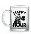Чашка скляна Happy hour Прозорий фото