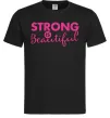 Мужская футболка Strong is beautiful Черный Мужская футболка Strong is beautiful Черный фото