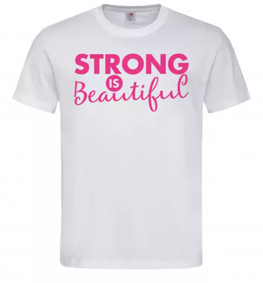 Мужская футболка Strong is beautiful Белый фото