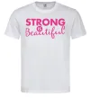 Мужская футболка Strong is beautiful Белый Мужская футболка Strong is beautiful Белый фото