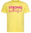 Мужская футболка Strong is beautiful Лимонный Мужская футболка Strong is beautiful Лимонный фото