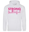 Чоловіча толстовка (худі) Strong is beautiful Сірий меланж Чоловіча толстовка (худі) Strong is beautiful Сірий меланж фото