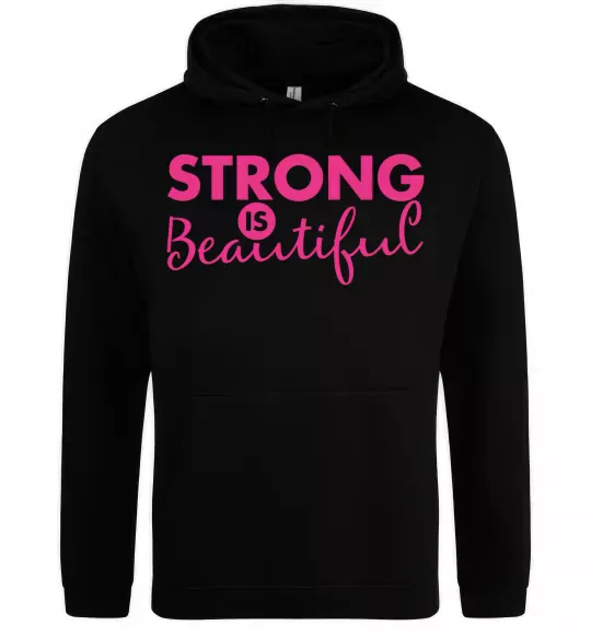 Жіноча толстовка (худі) Strong is beautiful Чорний фото
