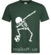 Мужская футболка Football skeleton Темно-зеленый фото