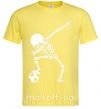 Мужская футболка Football skeleton Лимонный фото