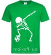 Мужская футболка Football skeleton Зеленый фото