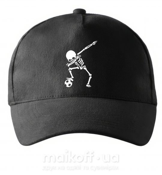 Кепка Football skeleton Черный фото