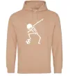 Жіноча толстовка (худі) Football skeleton Пісочний Жіноча толстовка (худі) Football skeleton Пісочний фото
