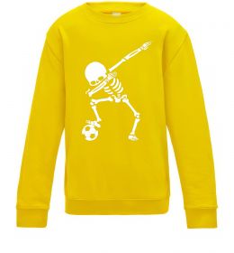 Детский Свитшот Football skeleton