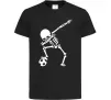 Дитяча футболка Football skeleton Чорний фото