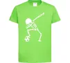 Дитяча футболка Football skeleton Лаймовий фото