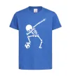 Детская футболка Football skeleton Ярко-синий фото