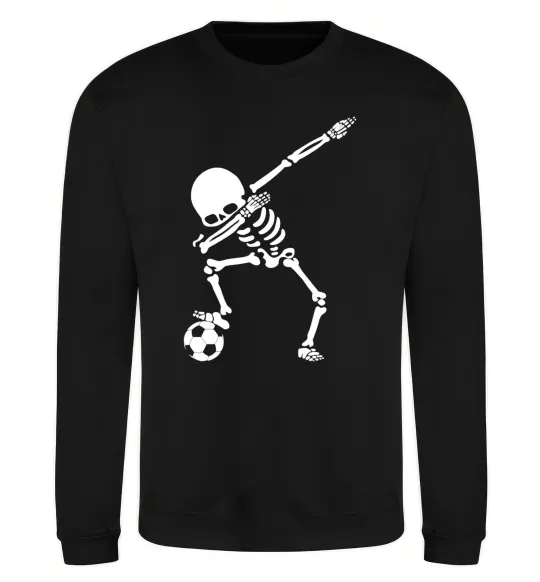 Свитшот Football skeleton Черный фото