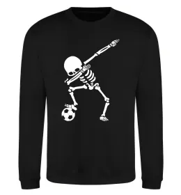 Свитшот Football skeleton Черный фото