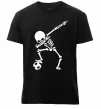 Чоловіча преміум футболка Football skeleton Чорний фото