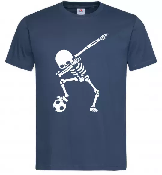 Чоловіча футболка Football skeleton Темно-синій фото