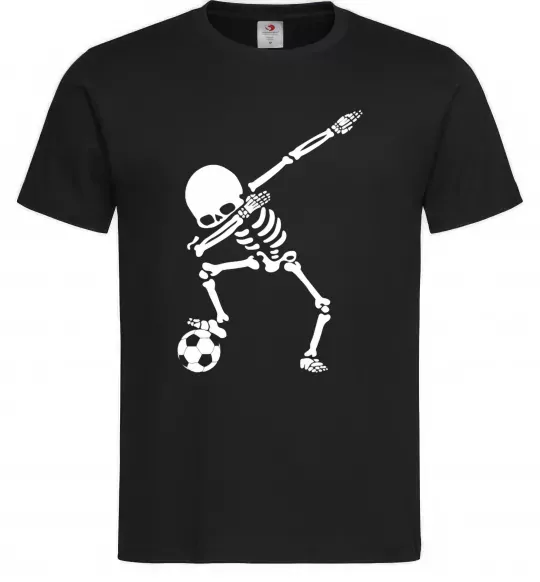 Чоловіча футболка Football skeleton Чорний фото