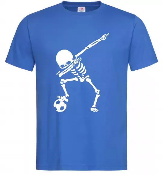 Чоловіча футболка Football skeleton Яскраво-синій фото