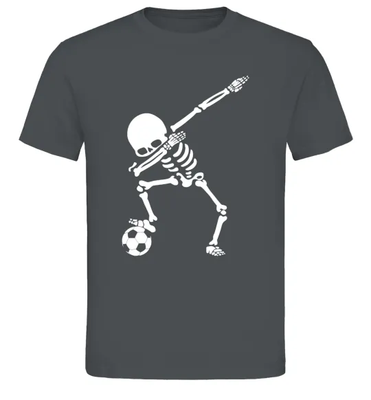 Чоловіча футболка Football skeleton Графіт фото