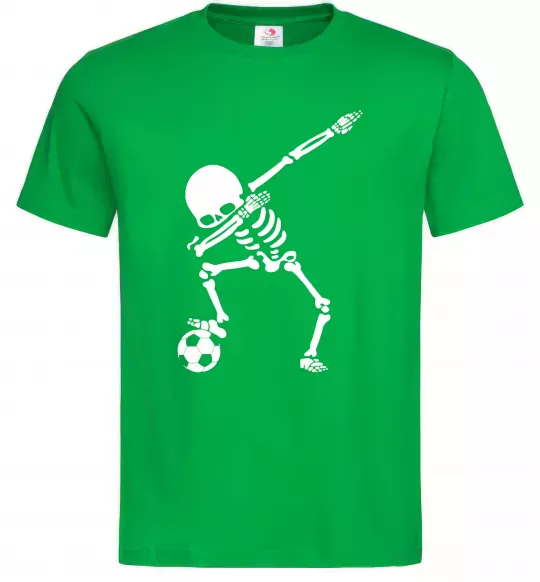 Чоловіча футболка Football skeleton Зелений фото