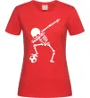 Жіноча футболка Football skeleton Червоний фото