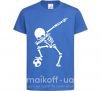 Детская футболка Football skeleton Ярко-синий фото