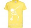 Дитяча футболка Football skeleton Лимонний фото