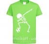 Дитяча футболка Football skeleton Лаймовий фото