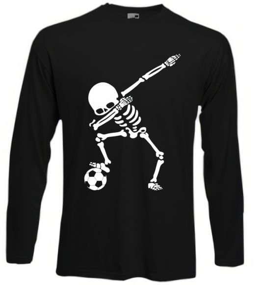 Реглан Football skeleton Черный фото