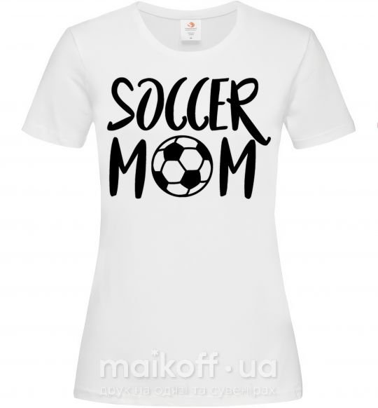 Женская футболка Soccer mom Белый фото