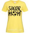 Женская футболка Soccer mom Лимонный фото
