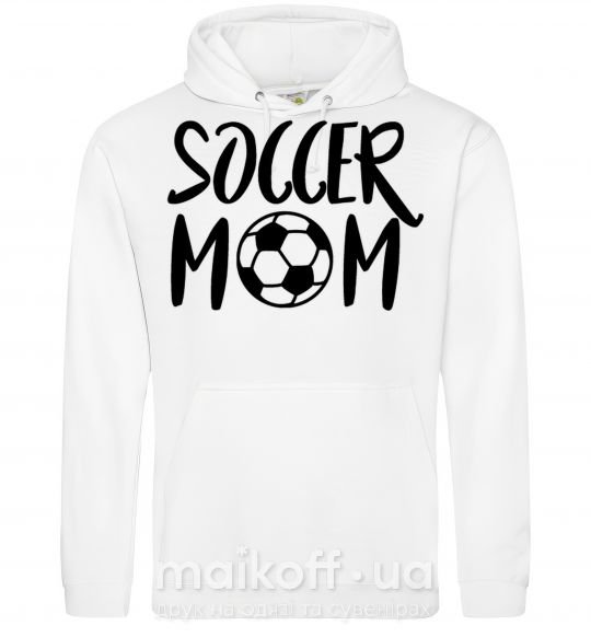 Жіноча толстовка (худі) Soccer mom Білий фото