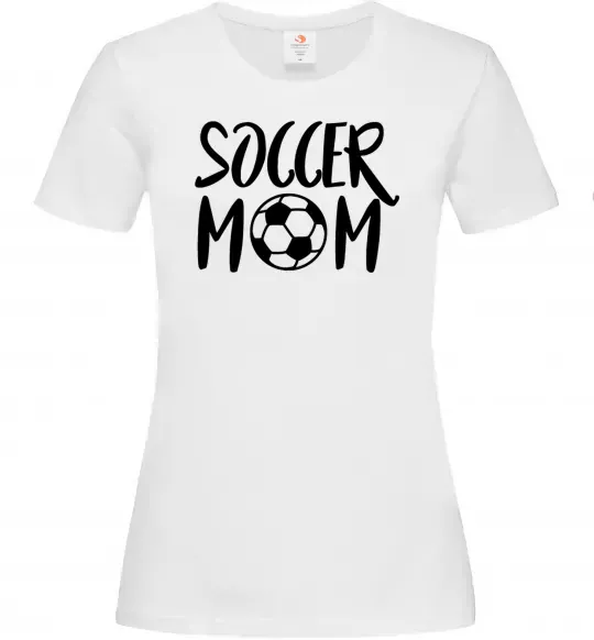 Женская футболка Soccer mom Белый фото