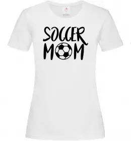 Женская футболка Soccer mom Белый фото