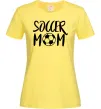 Женская футболка Soccer mom Лимонный фото