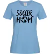Женская футболка Soccer mom Голубой фото