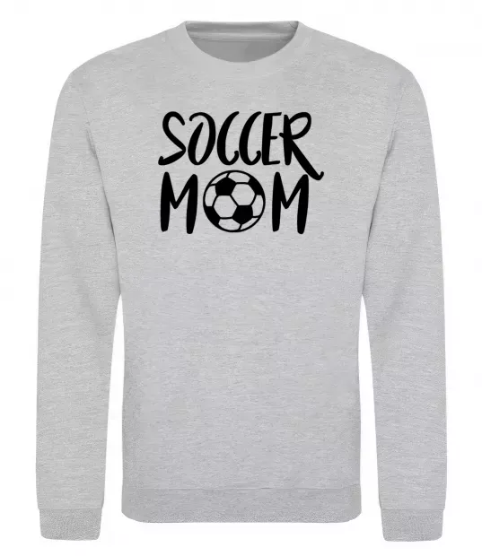 Свитшот Soccer mom Серый меланж фото