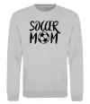 Свитшот Soccer mom Серый меланж фото