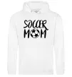 Женская толстовка (худи) Soccer mom Белый фото
