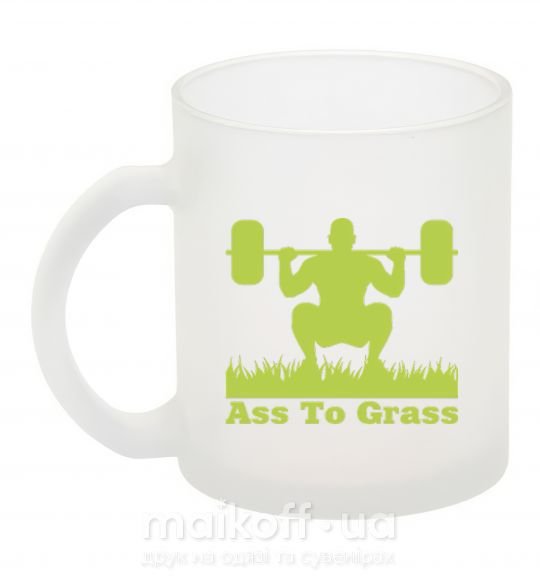 Чашка стеклянная Ass to grass Фроузен фото