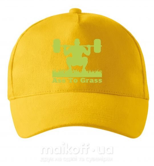 Кепка Ass to grass Сонячно жовтий фото