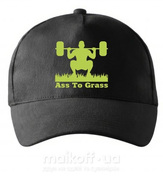 Кепка Ass to grass Чорний фото