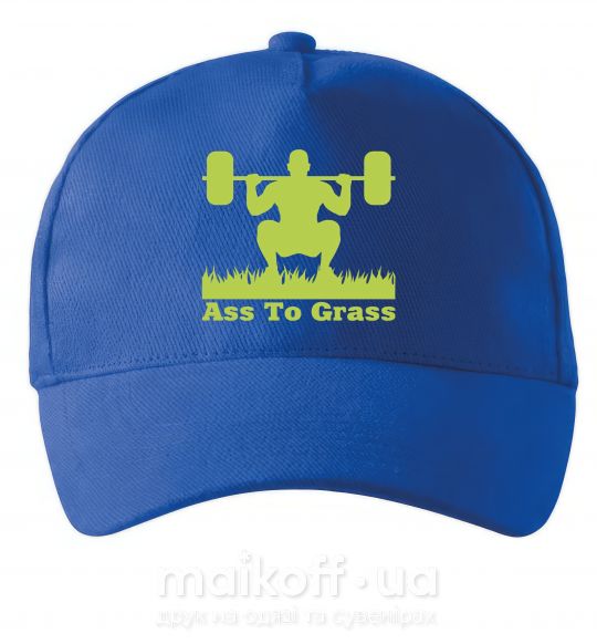 Кепка Ass to grass Ярко-синий фото