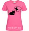 Жіноча футболка Pole cat dream Яскраво-рожевий фото