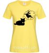 Женская футболка Pole cat dream Лимонный фото