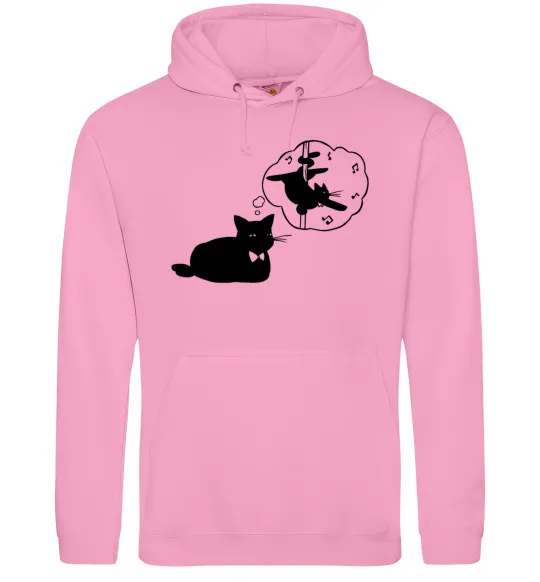Женская толстовка (худи) Pole cat dream Розовый фото