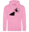 Женская толстовка (худи) Pole cat dream Розовый фото