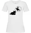 Женская футболка Pole cat dream Белый фото