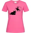 Женская футболка Pole cat dream Ярко-розовый фото