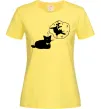 Женская футболка Pole cat dream Лимонный фото